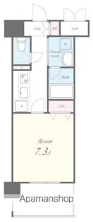ボーベル玉造【8階】の間取り