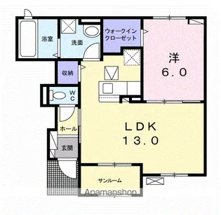ショー・M【1階】の間取り