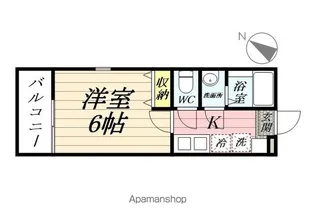 ROCHEILE鶴見【102号室】の間取り