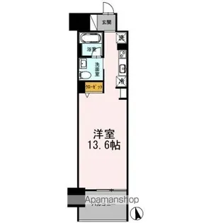 カスタリア伏見【504号室】の間取り