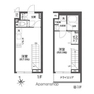 LEGALAND高円寺【1階】の間取り