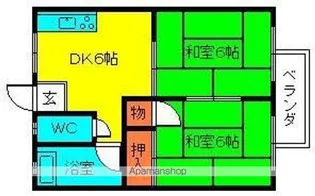 松島ハイツ【2階】の間取り