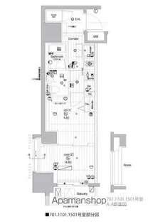PREMIUM CUBE 亀戸【11階】の間取り