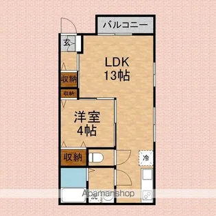 ジェレミスクウェア2【1階】の間取り