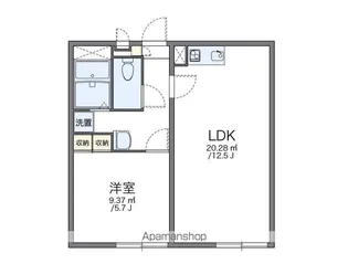 レオパレスヒルズ【2階】の間取り