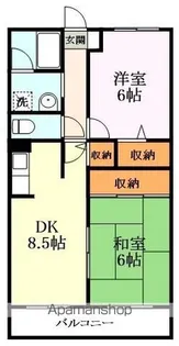 グリーンサム弐番館【1階】の間取り