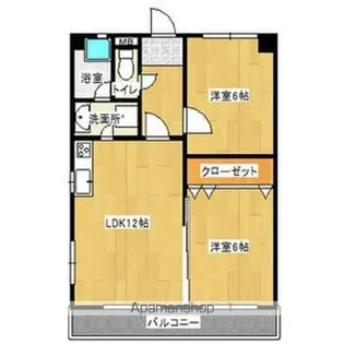 メゾン山の神【303号室】の間取り