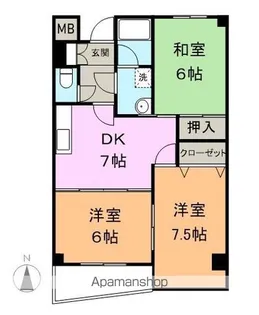 しるく・いち【10階】の間取り
