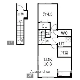 エテルノ松見町【206号室】の間取り
