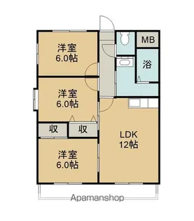 カサ・フェリスIII【304号室】の間取り