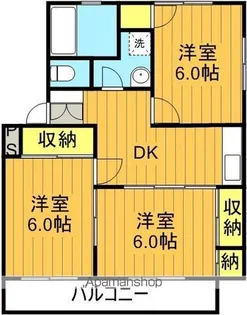 マシコハイツ【301号室】の間取り