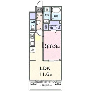コンテチェスト24【3階】の間取り