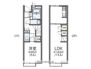 レオネクスト春日岡ファミリア【108号室】の間取り