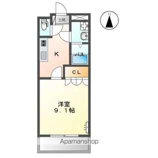 エバーシャイン【206号室】の間取り