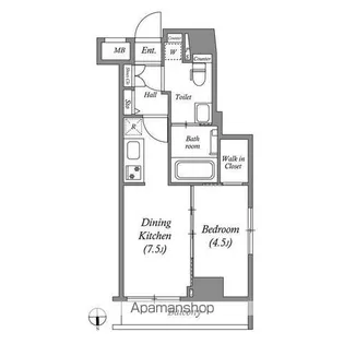 GENOVIA東中野SKYGARDEN【3階】の間取り