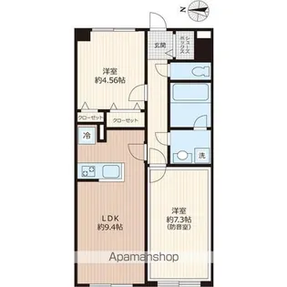 LIBERTE沼袋【2階】の間取り