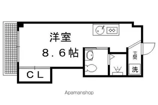 紫野ハイツ【403号室】の間取り