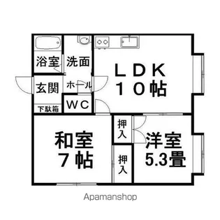 メゾンヌフ【101号室】の間取り