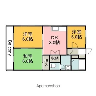 ソフィアコート古江西町(サンシャイン古江)【401号室】の間取り