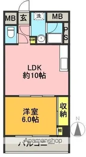 ロイヤルヒロ【202号室】の間取り