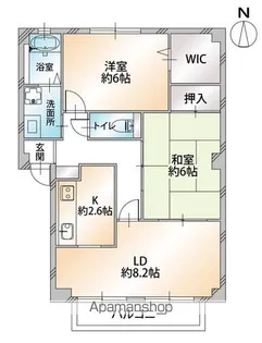 フォブール泉川【2階】の間取り