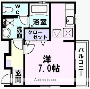 フリーデ・エム【1階】の間取り