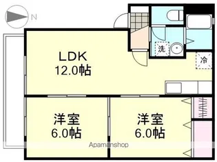 ゴールドクレスト【1階】の間取り