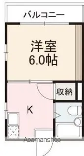 コート松島Ⅱ【404号室】の間取り