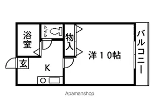 八木山トマト舘【205号室】の間取り