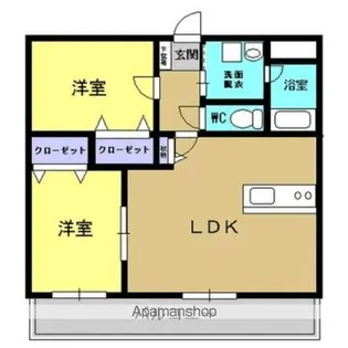 コーポラスフラワー【1階】の間取り