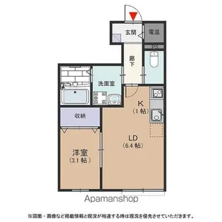 ステラコート市ヶ洞 C【102号室号室】の間取り