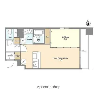 LA DOUCEUR秋葉原【9階】の間取り