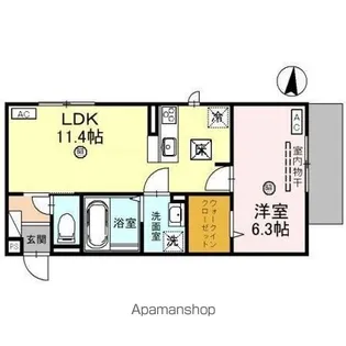 GLORY DAYS大宮(グローリィデイズオオミヤ)【1階】の間取り