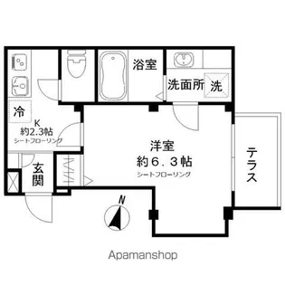 LANA FRUSIA【1階】の間取り