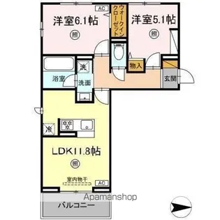 DEAR LIFE【2階】の間取り