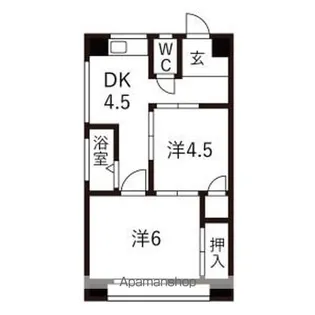 南分ビル【6階】の間取り