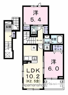 東京都青梅市今寺5丁目【アパート】の間取り