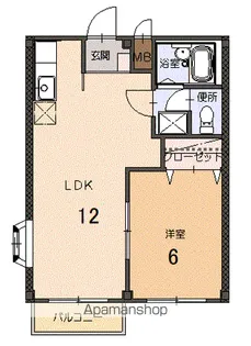 サンパルコ静香Ⅱ【2階】の間取り