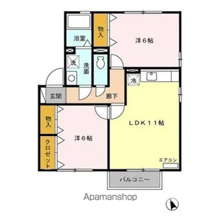 グリーンヒルズ C【2階】の間取り
