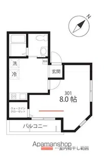 QUIET CRAB HOUSE MIX生麦【3階】の間取り