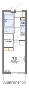 レオパレスマルベリー【215号室】の間取り