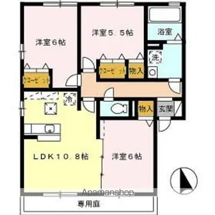 グランモア千代ヶ丸A【101号室】の間取り