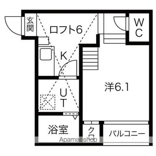 VILLA CLELIA【103号室号室】の間取り