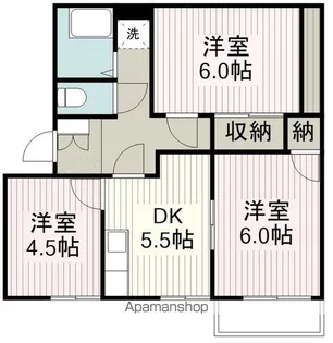 ドゥオメゾンA【2階】の間取り