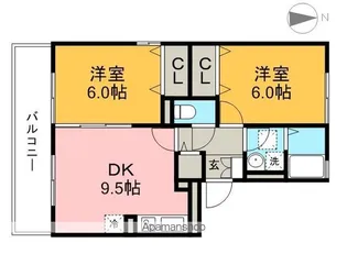 パストラル B棟【2階】の間取り