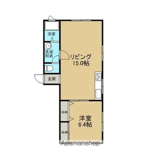 ウエストルム【102号室】の間取り