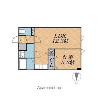 ORNER106B【3階】の間取り