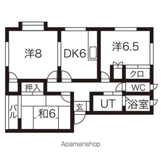 アドヴァンスA【2階】の間取り