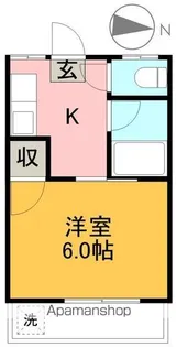 コーポマルミ【305号室】の間取り