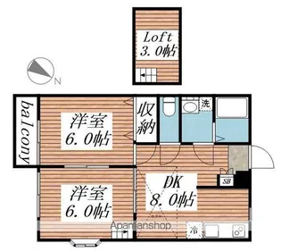 BEE アムール【2階】の間取り